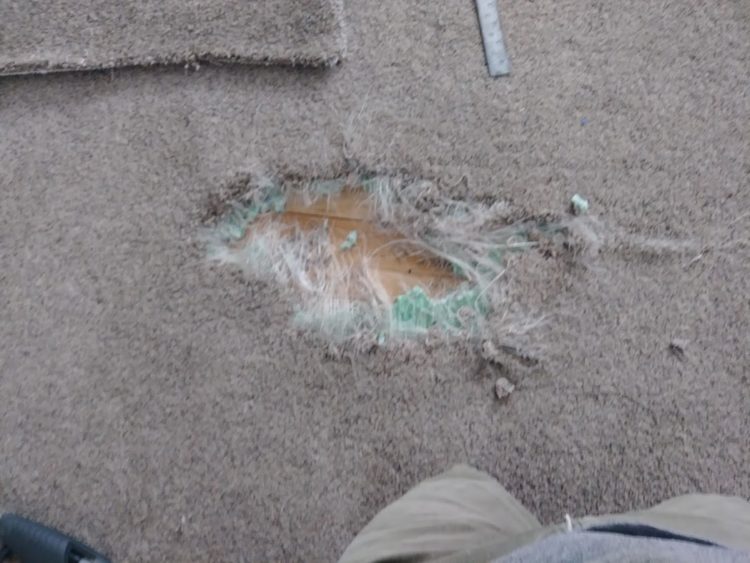 Hole in the carpet